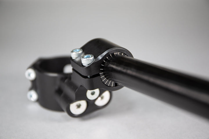 Woodcraft 35mm Adjustable Angle Side Mount Clip-on Riser set w/bars, Reservoir mount and hose Suzuki GSXR600/750