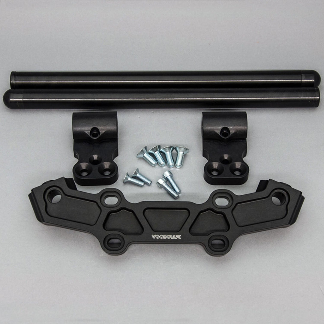 Woodcraft Clipon Adapter Plate w/ Long Black Bars Yamaha FZ-10 2017, MT-10