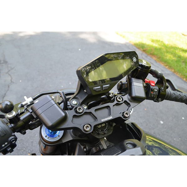 Woodcraft Yamaha FZ09 2014-17,XSR900 2016-21 Front Mount Eccentric Adjustable Adapter Plate
