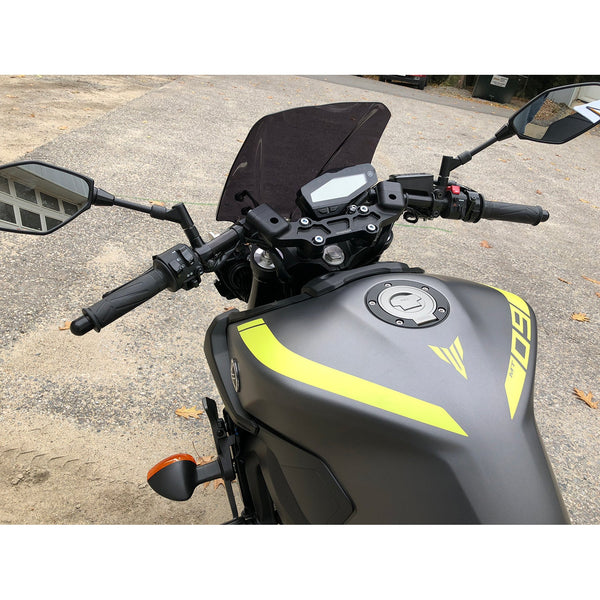 Woodcraft Yamaha MT09 Front Mount 35mm Eccentric Adjustable Adapter Plate