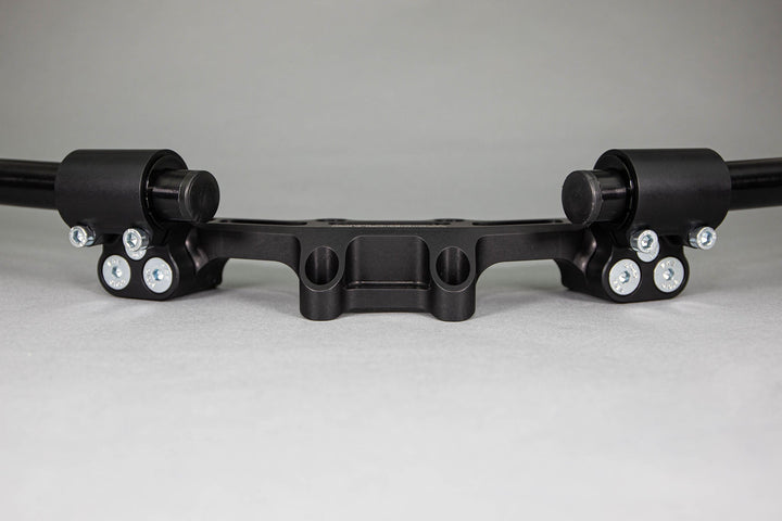Woodcraft Adjustable Riser Clipon Adapter Plate w/ XL Black Bars Ducati Scrambler 35mm Front Adjustable Rise