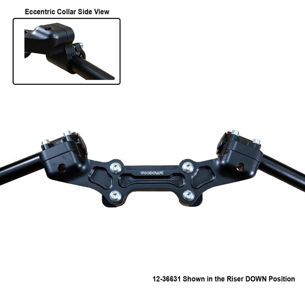Woodcraft Ducati Monster 821 '14-17 Front Mount 35mm Eccentric Adjustable Adapter Plate