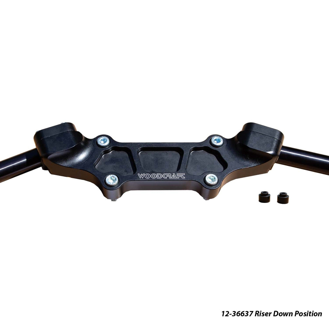 Woodcraft Ducati Monster 937 Adjustable Riser Adapter Plate w/ Standard Black Bars