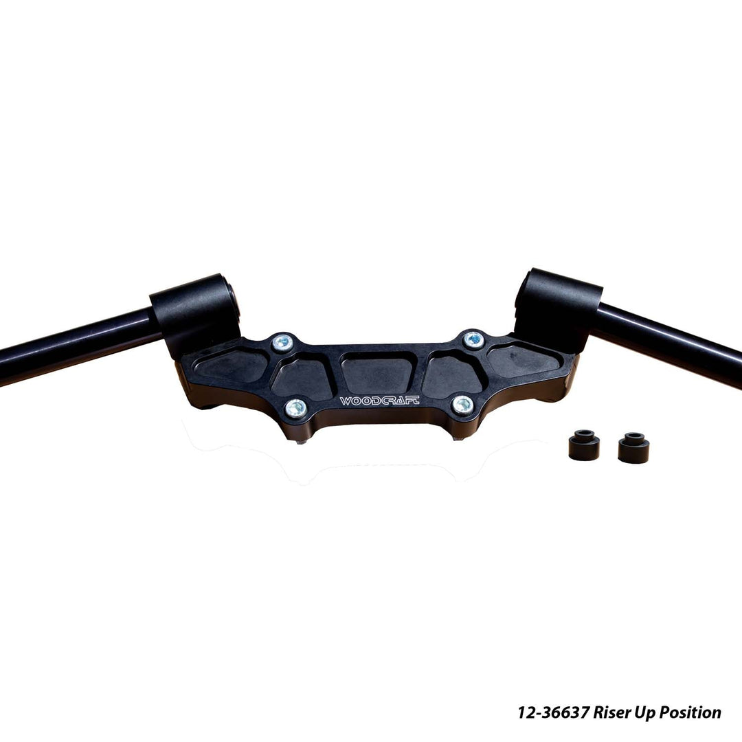 Woodcraft Ducati Monster 937 Adjustable Riser Adapter Plate w/ Standard Black Bars