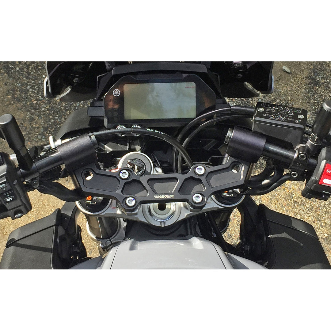 Woodcraft Clipon Adapter Plate w/ Long Black Bars Yamaha FZ-10 2017, MT-10