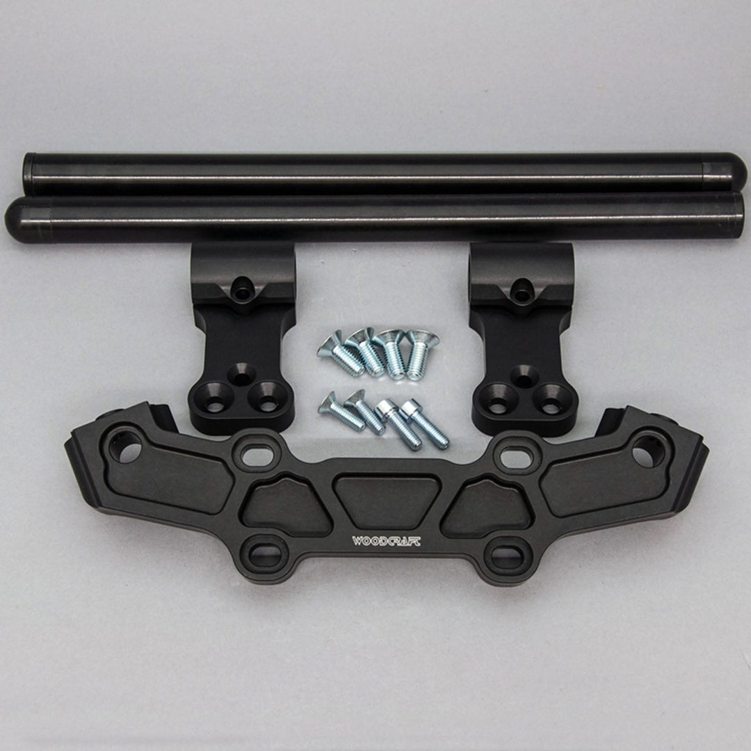 Woodcraft Clipon Adapter Plate w/ Long Black Bars Yamaha FZ-10 2017, MT-10