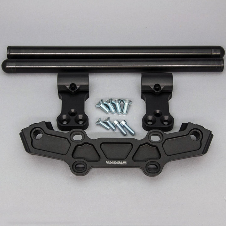 Woodcraft Clipon Adapter Plate w/ Long Black Bars Yamaha FZ-10 2017, MT-10
