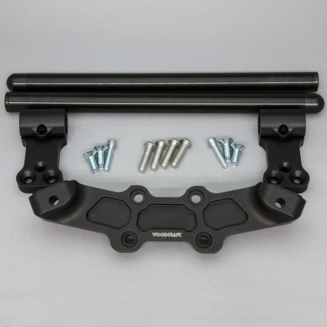 Woodcraft Clipon Adapter Plate w/ XL Black Bars Ducati Monster 696/796/1100