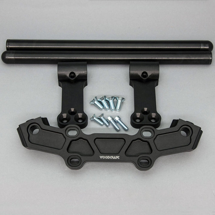 Woodcraft Clipon Adapter Plate w/ Long Black Bars Yamaha FZ-10 2017, MT-10
