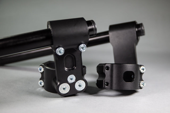 Woodcraft BMW R Nine T Pure-Scrambler 43mm Adjustable Angle 75mm Rise Clip-on Riser with Standard Black Bars