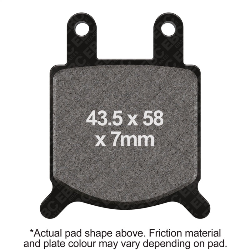 EBC GMA Calipers 2 Piston (small) Caliper Model B (CCI No. 09-996) Front Organic Brake Pads — FA76