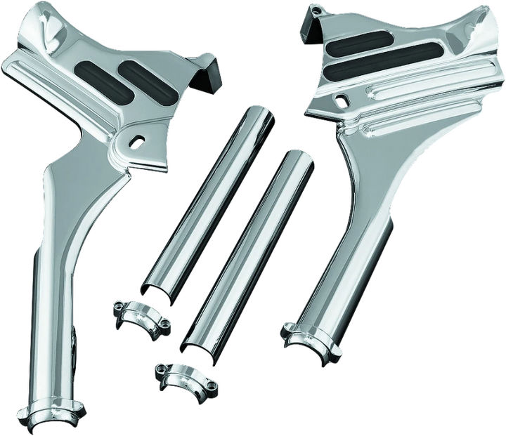Kuryakyn Deluxe Neck Covers 95-07 Touring Models Chrome