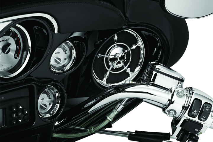 Kuryakyn Zombie Speaker Grills Chrome