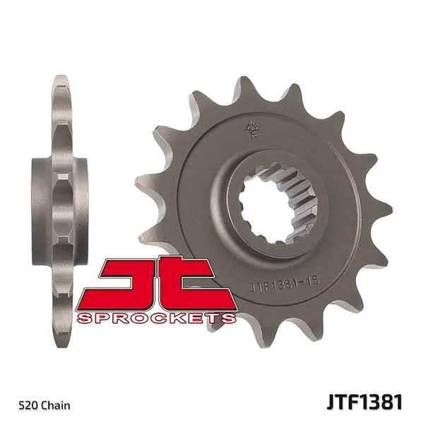 JT Sprockets 520 Steel Front Sprocket, 15T (JTF1381.15)