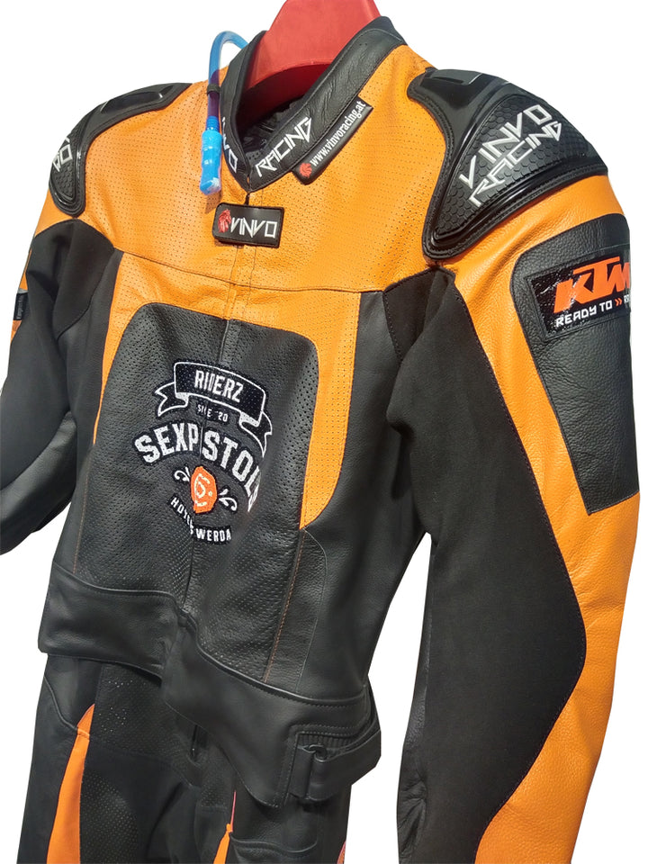 Custom Kangaroo Leather Race Suit