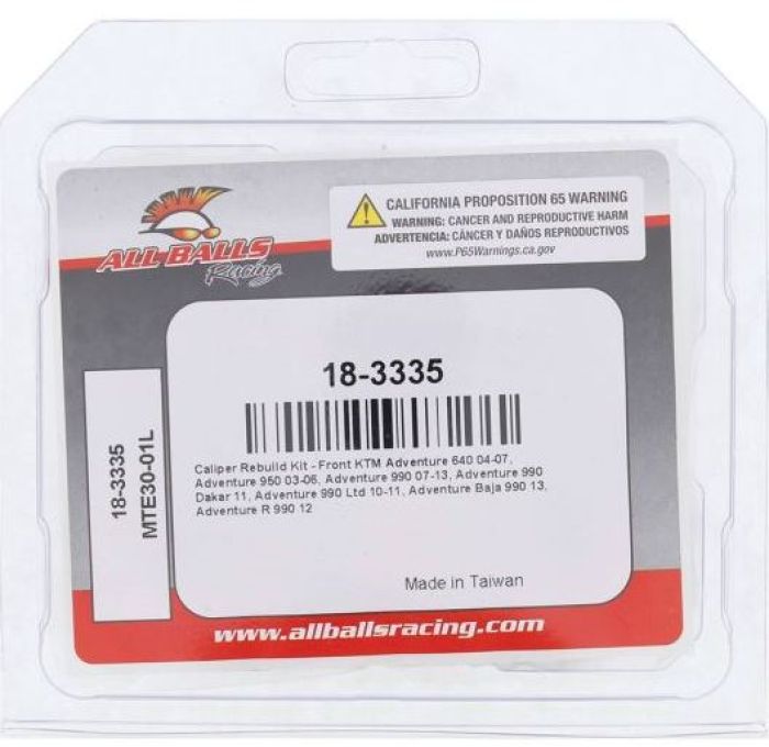 All Balls Racing Brake Caliper Rebuild Kit — KTM Adventure 640 (2004-2007) + 6 more