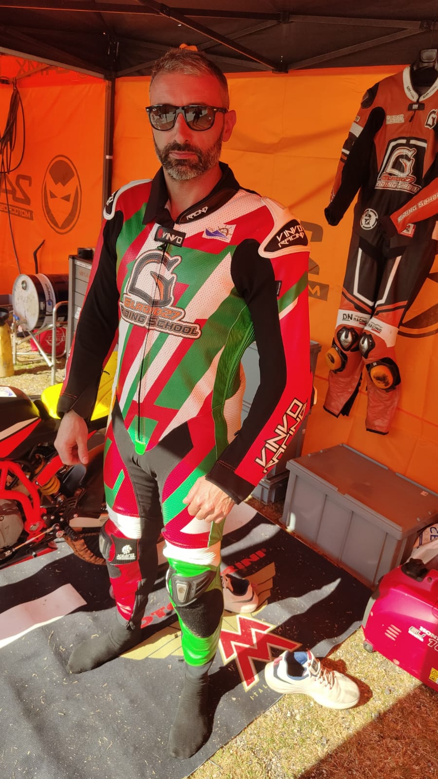 Custom Kangaroo Leather Race Suit