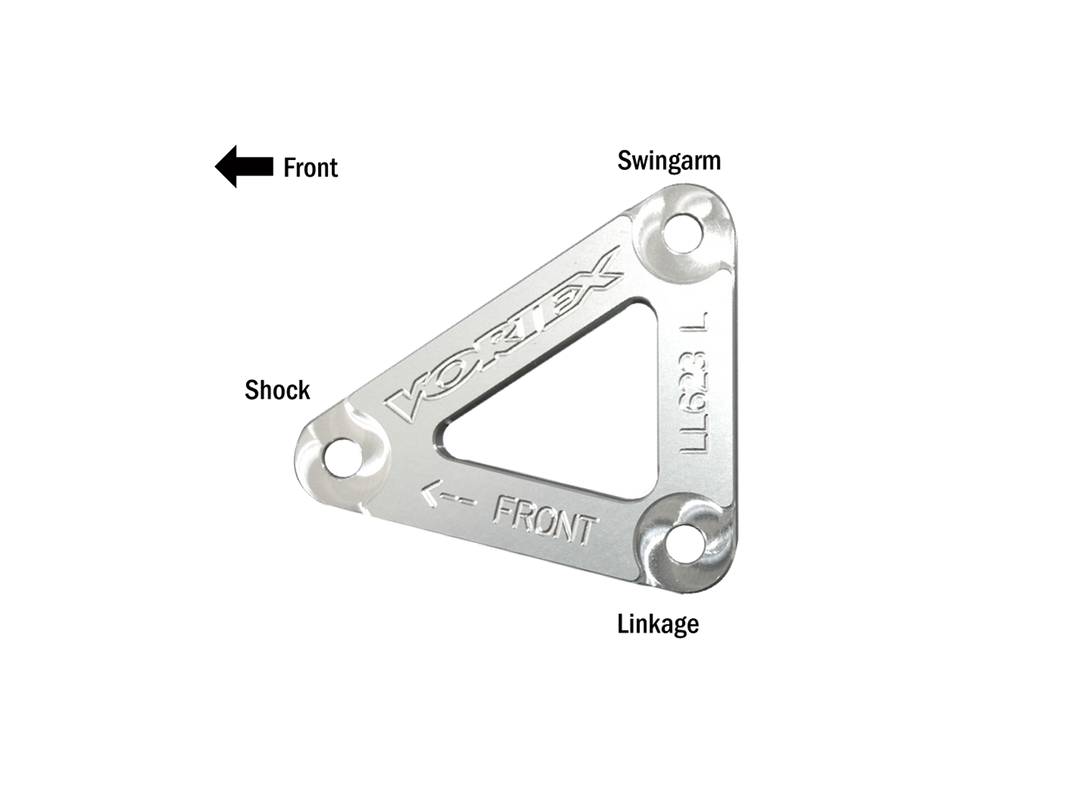 Vortex 04 Yamaha YZF-R1,06 YZF-R1 SP Lowering Link Kit — Silver (LL623)