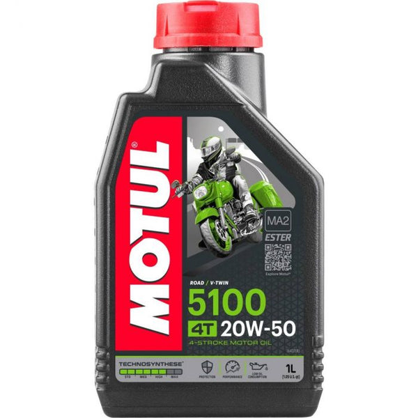 Motul 5100 4T Semi-Synthetic — 20W-50 (1L)