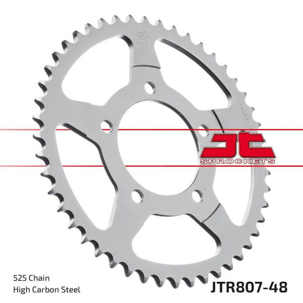 JT Sprockets 525 Steel Rear Sprocket, 48T (JTR807.48)