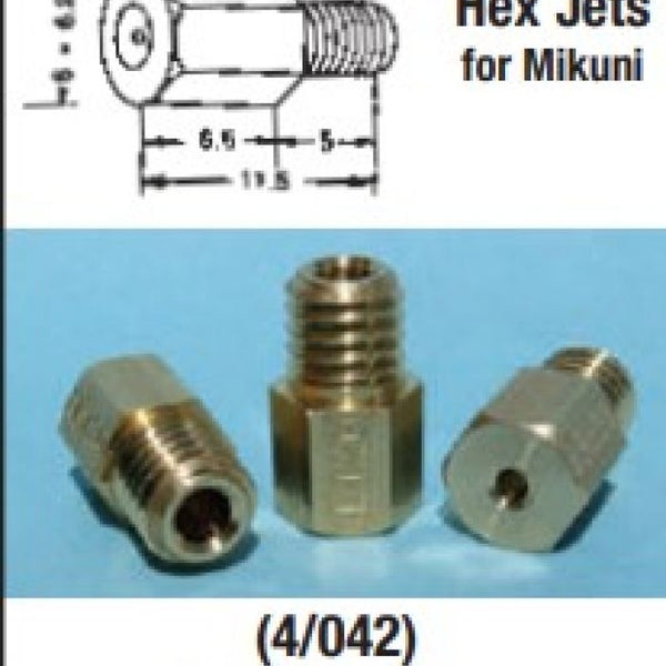 EBC Mikuni Hex Jets (Set of 4) — HJ320-4