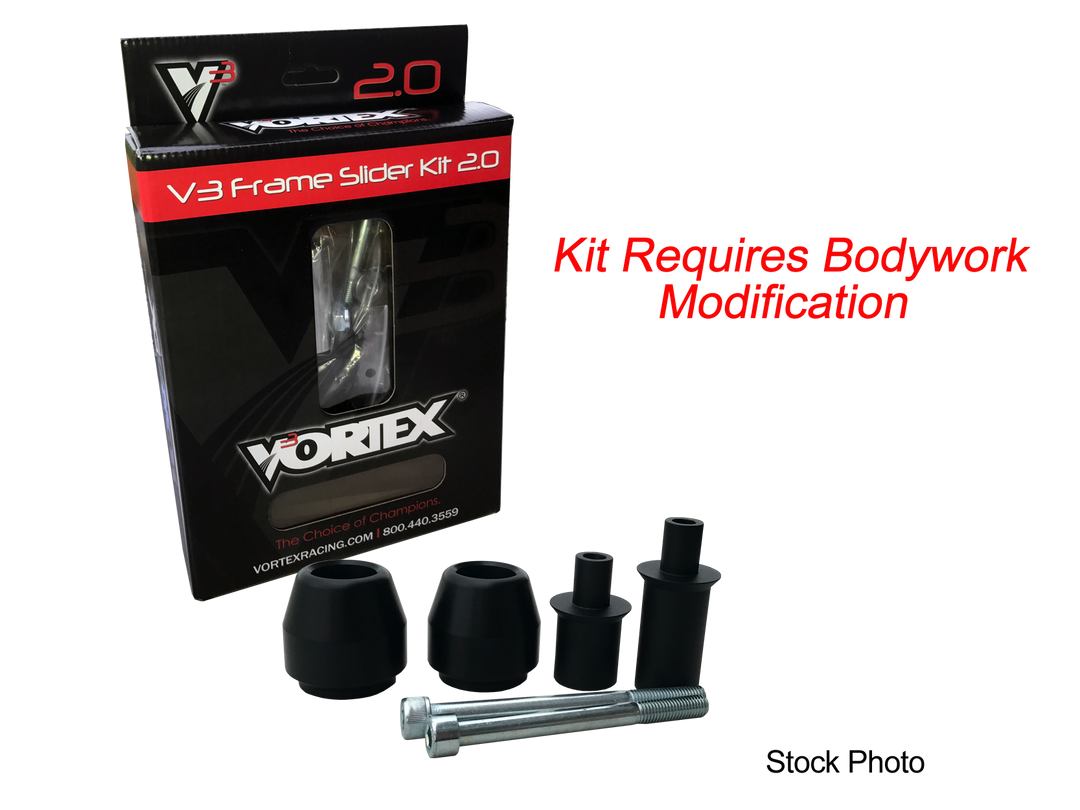 Vortex 14-18 Honda VFR 800 V3 2.0 Frame Slider Kit — Modification Required (SR120)