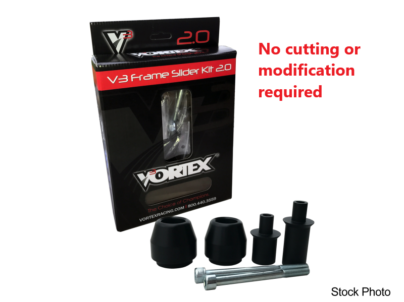 Vortex 05-06 Kawasaki ZX 600 RR V3 2.0 Frame Slider Kit — No Cut (SR123)