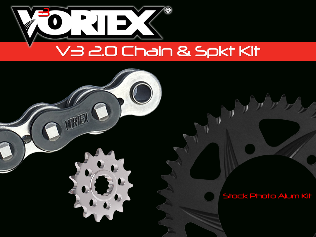Vortex V3 2.0 Chain and Sprocket Kit — Suzuki V-Strom 1000 Touring 10-12 — 525
