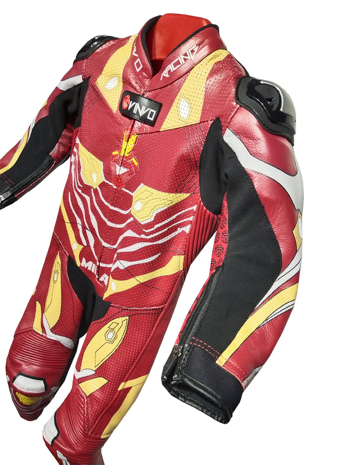 Custom Cowhide Leather Race Suit
