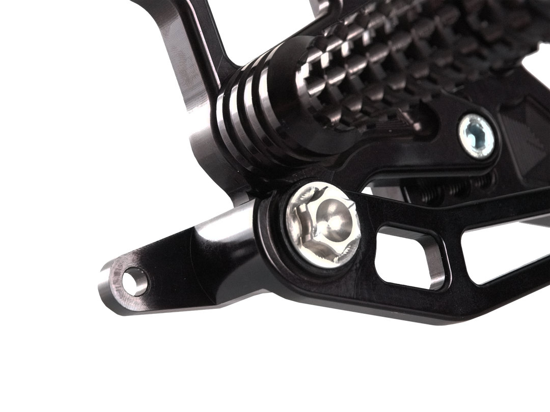 Vortex 11-23 Suzuki GSX-R600,GSX-R750 Rear Set — Black (RS582K)