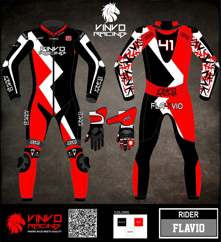 Custom Kangaroo Leather Race Suit