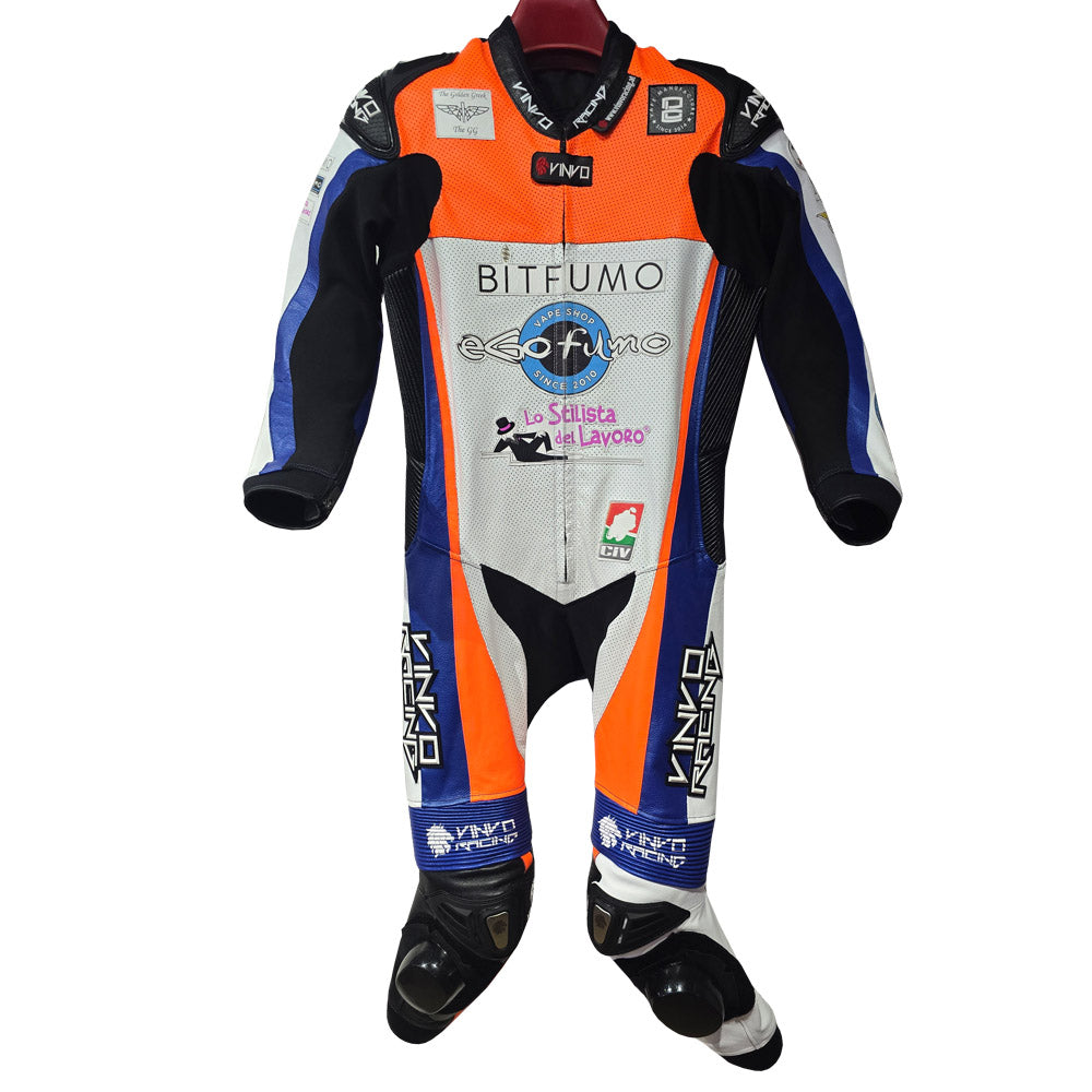 Custom Kangaroo Leather Race Suit