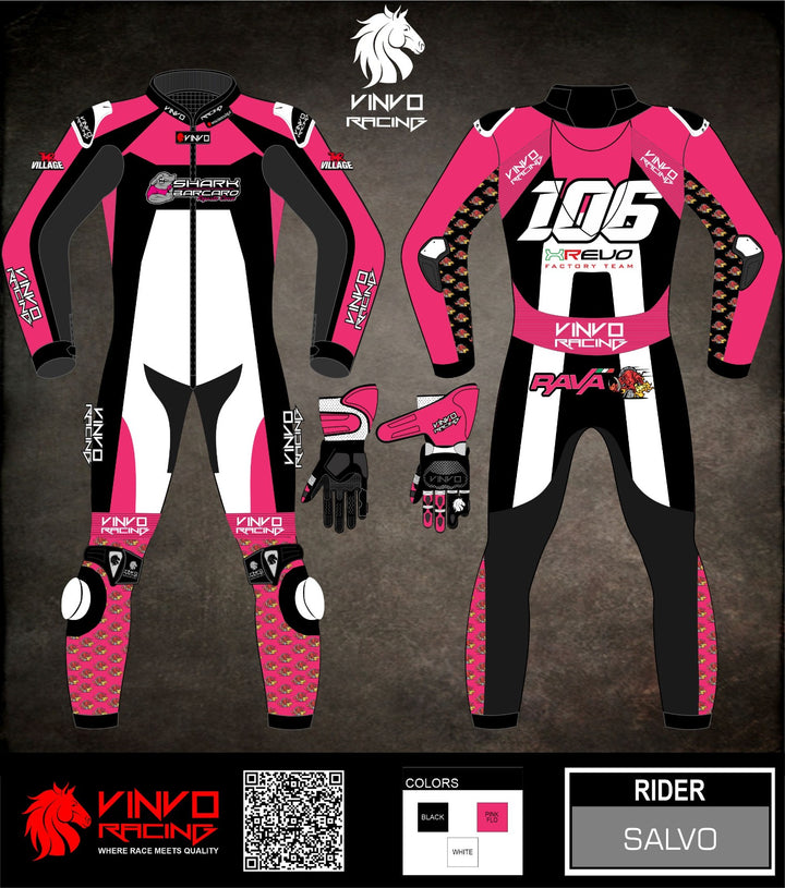 Custom Kangaroo Leather Race Suit
