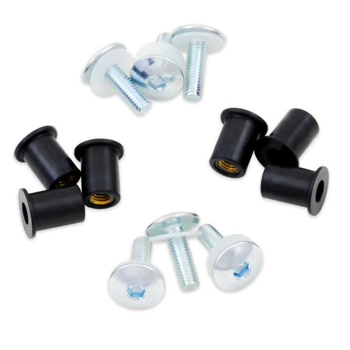 Bolt Sportbike Windscreen Fastener Kit (6-Pack)