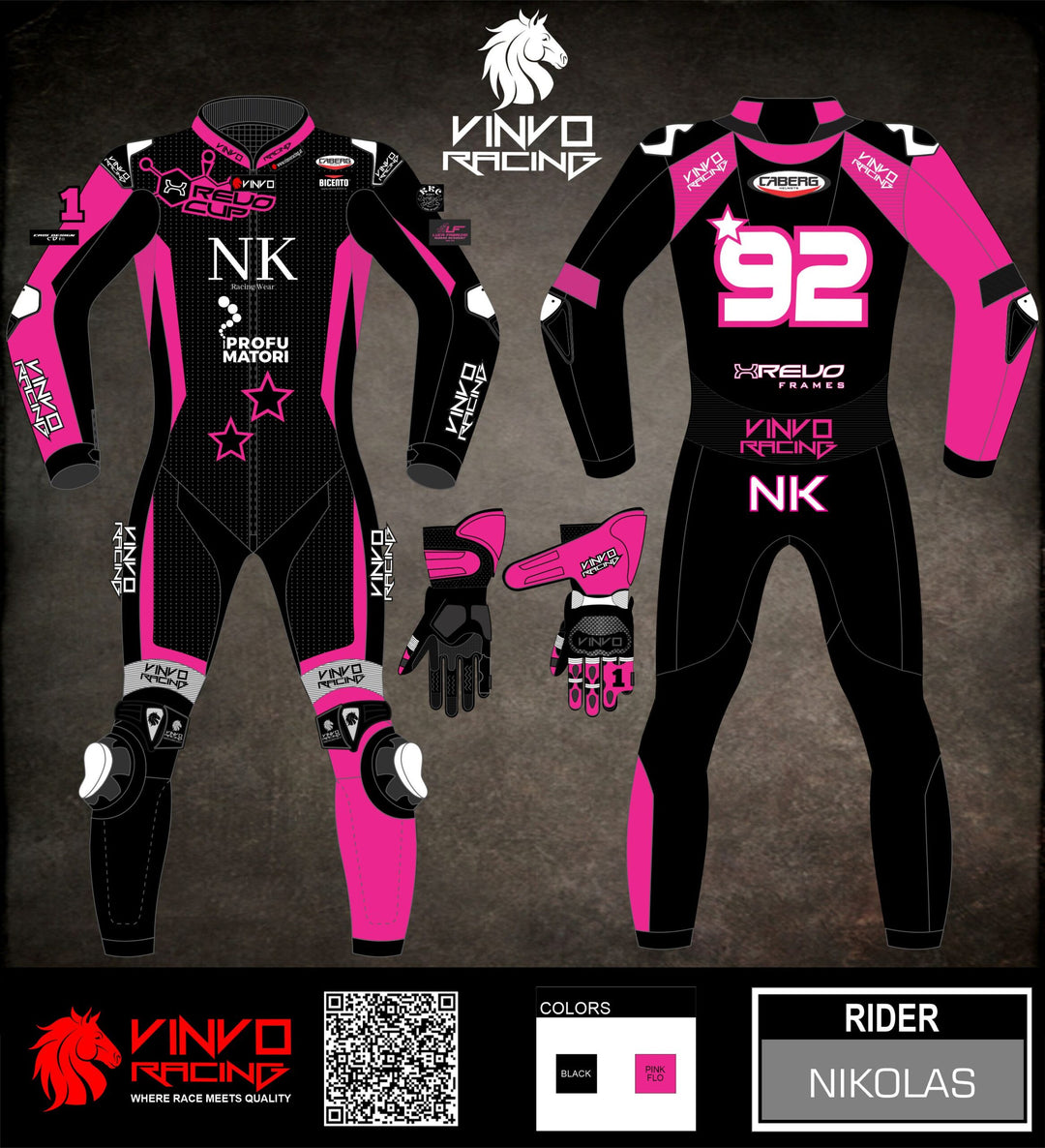 Custom Kangaroo Leather Race Suit