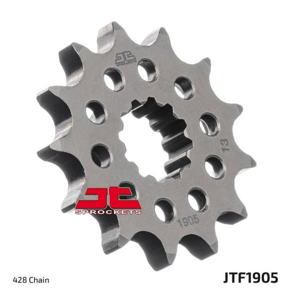 JT Sprockets 428 Steel Front Sprocket, 13T (JTF1905.13)
