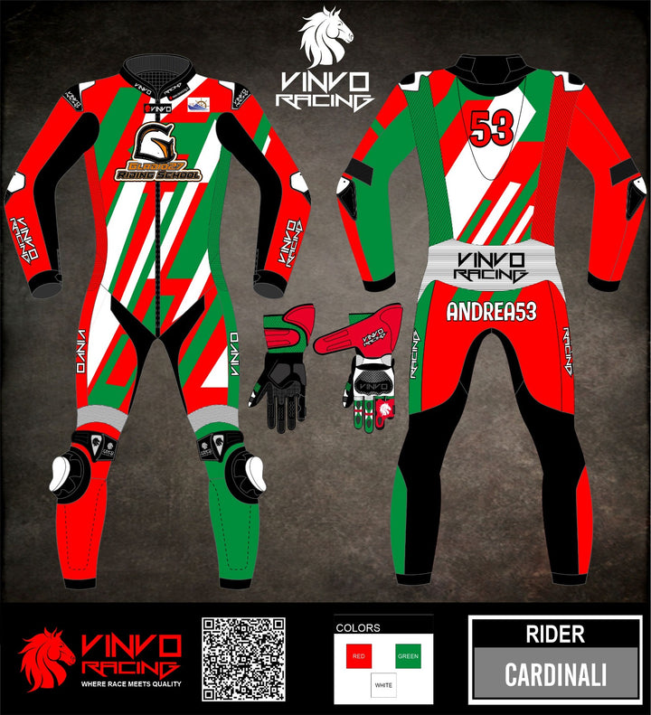 Custom Kangaroo Leather Race Suit
