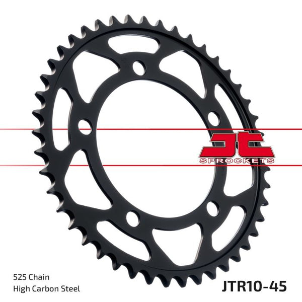 JT Sprockets 525 Steel Rear Sprocket, 45T (JTR10.45)