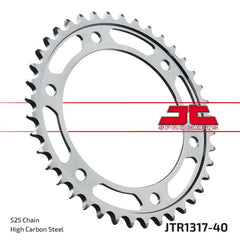 JT Sprockets 525 Steel Rear Sprocket, 40T (JTR1317.40)
