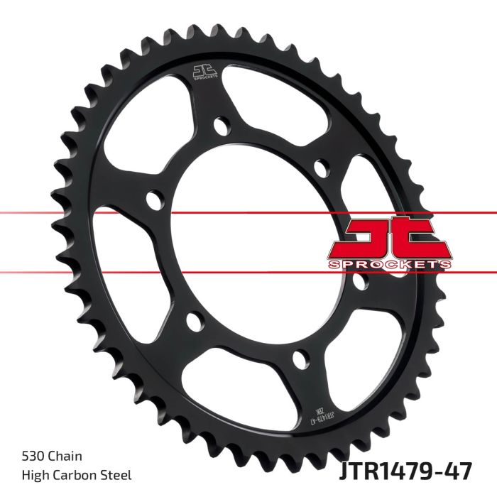 JT Sprockets Steel Rear Sprocket — JTR1479.47zbk (47T)