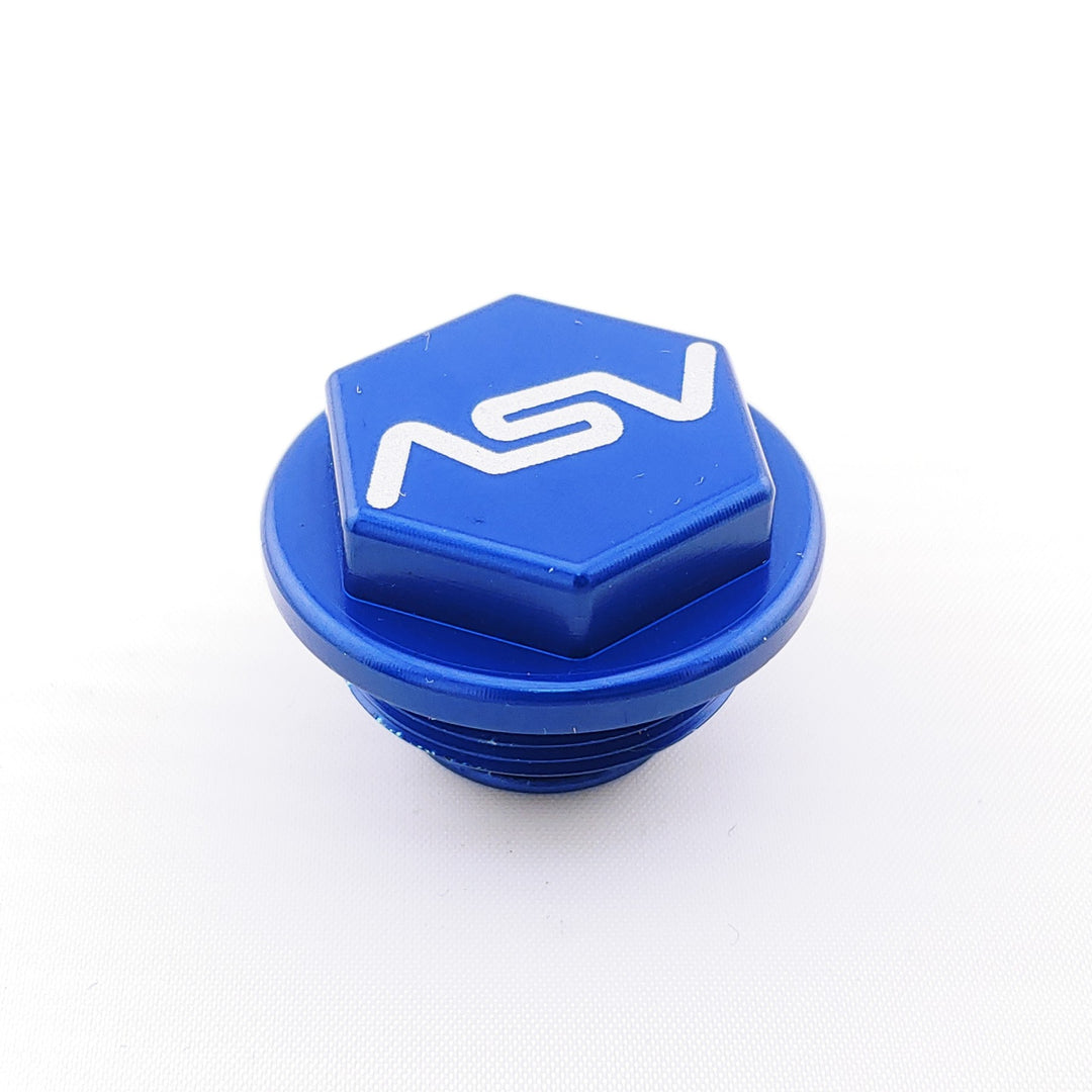 ASV Dirt Rear Brake Reservoir Cap for Brembo Master Cylinders - Blue