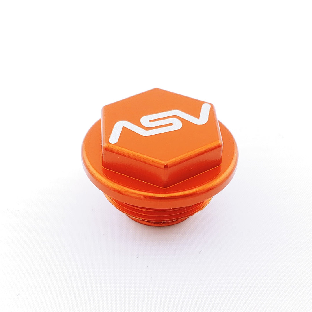 ASV Dirt Rear Brake Reservoir Cap for Brembo Master Cylinders - Orange