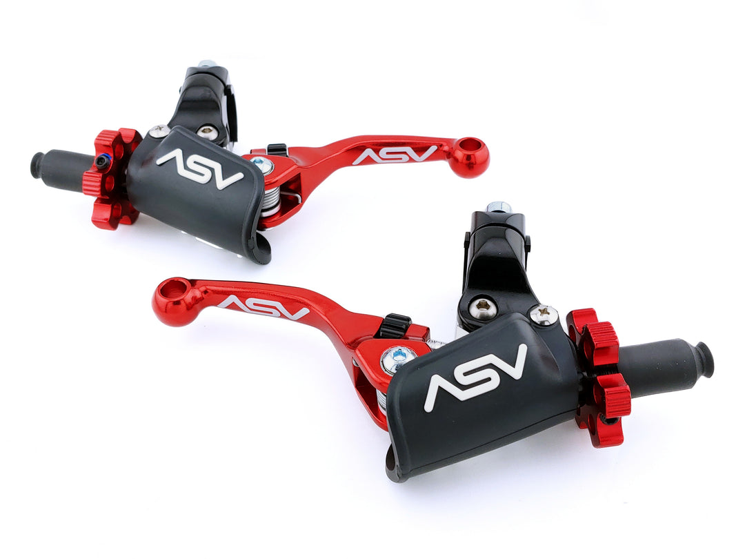 F4 PRO Cable Clutch and Brake Lever Pair Pack w/ Perch (For Yamaha) 