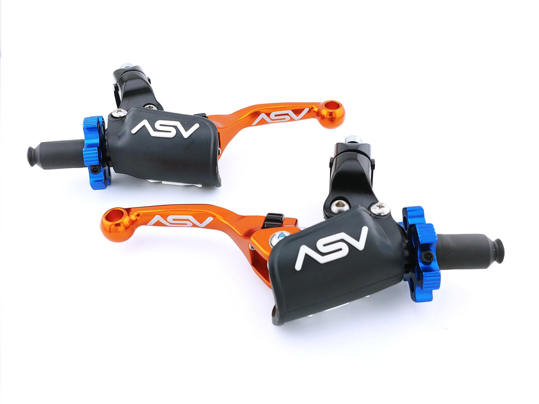 F4 PRO Cable Clutch and Brake Lever Pair Pack w/ Perch (For Yamaha) 