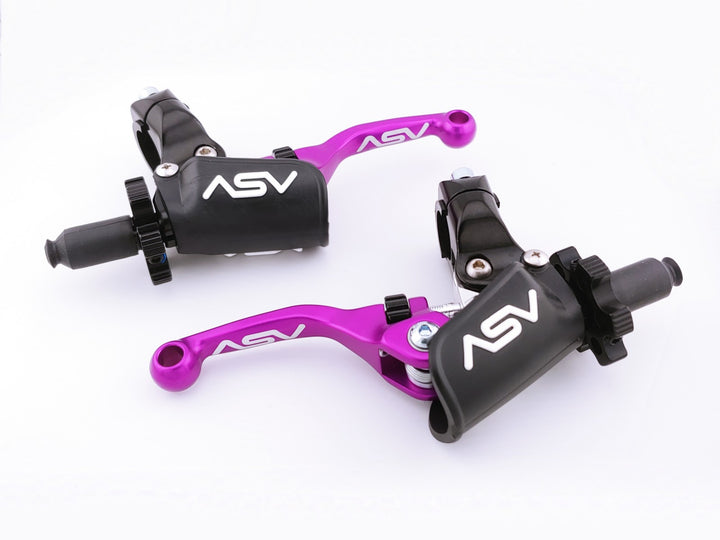 F4 PRO Cable Clutch and Brake Lever Pair Pack w/ Perch (For Yamaha) 
