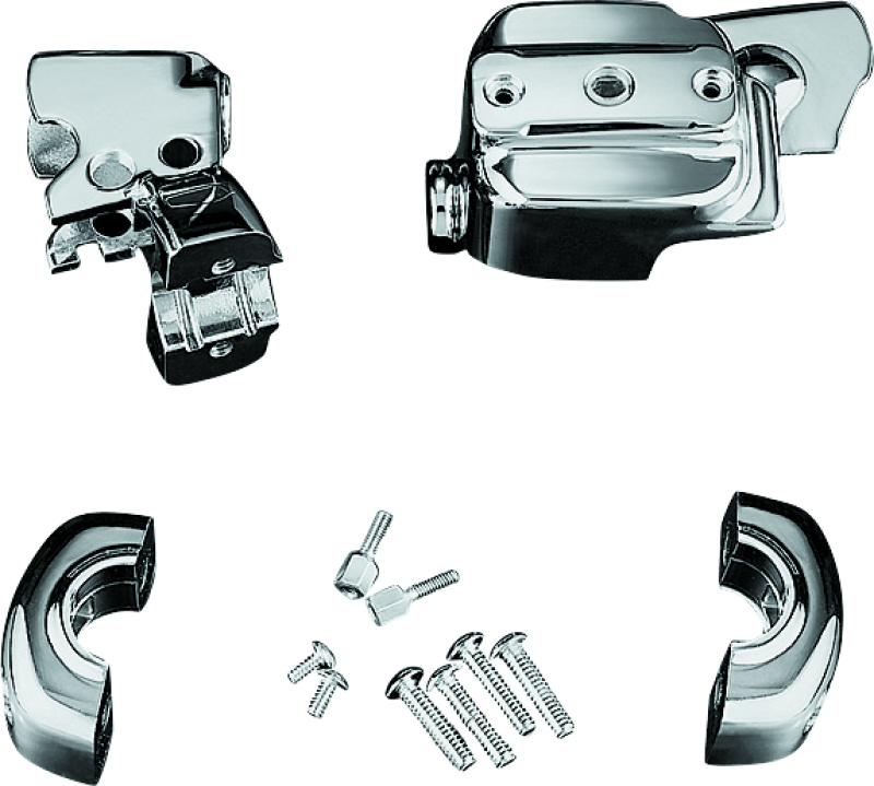Kuryakyn Brake &amp; Clutch Control Dress-Up Kit Dual Disc Front Brakes 96-07