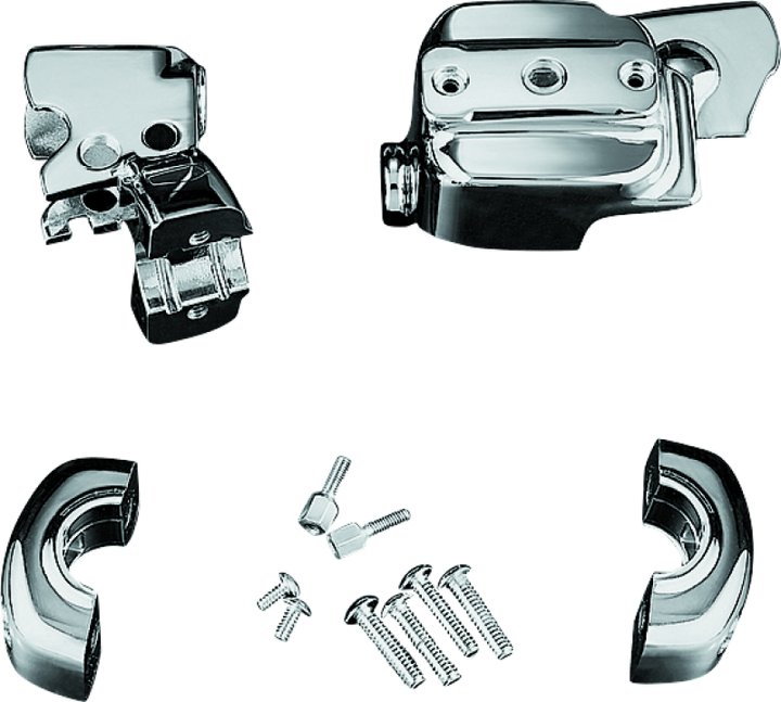 Kuryakyn Brake &amp; Clutch Control Dress-Up Kit Dual Disc Front Brakes 96-07