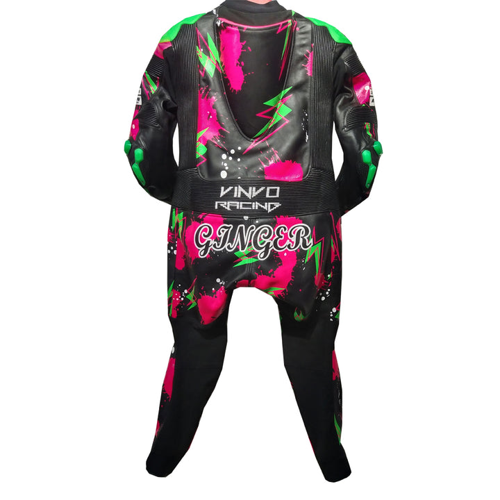 Custom Kangaroo Leather Race Suit