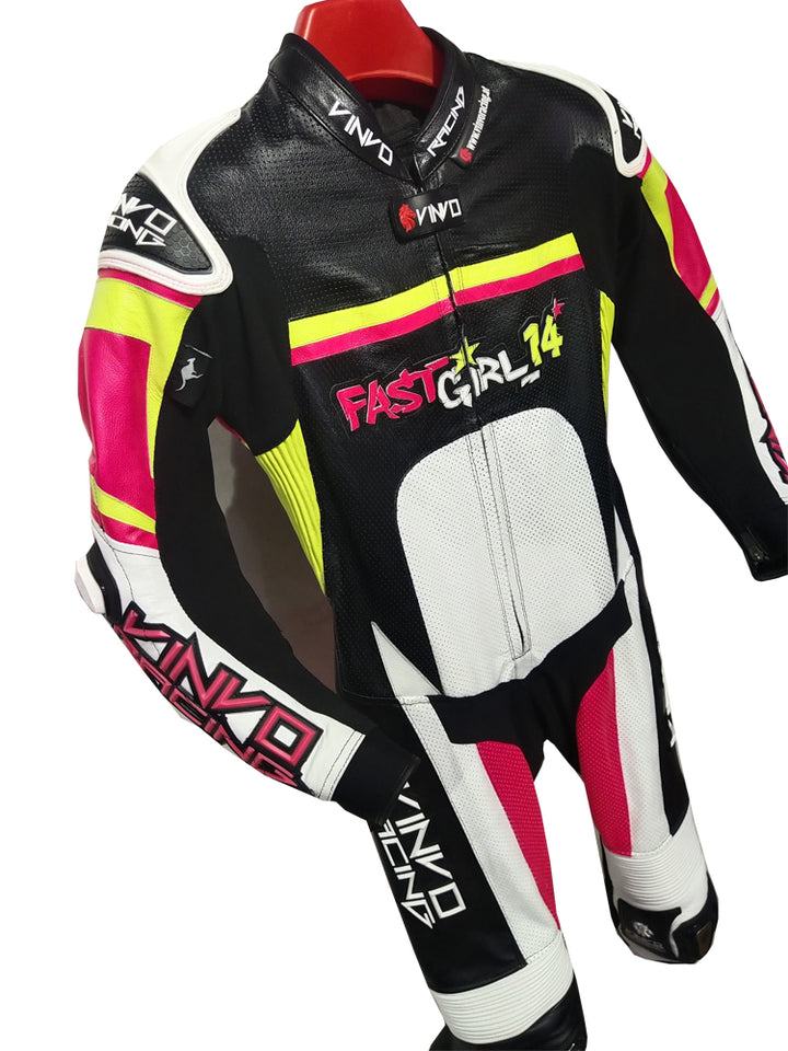 Custom Kangaroo Leather Race Suit