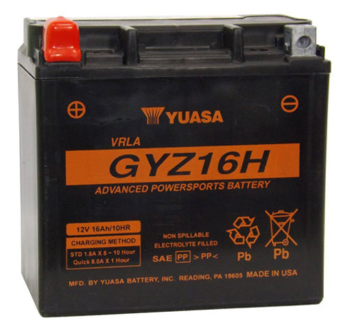 Yuasa GYZ16H High-Performance AGM Battery